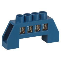 Шина ЭРА NO-224-61 N ноль в изоляторе ШНИ-8х12-4-Д-синий | Шины N, PE, PEN