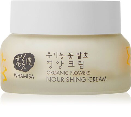 WHAMISA Organic Flowers Nourishing Cream - питательный крем для лица /   51  ml  / GTIN 8809403814977
