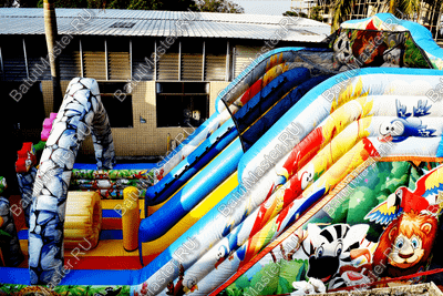 Коммерческий надувной батут "Солнечный остров" 7.5*5*5 м