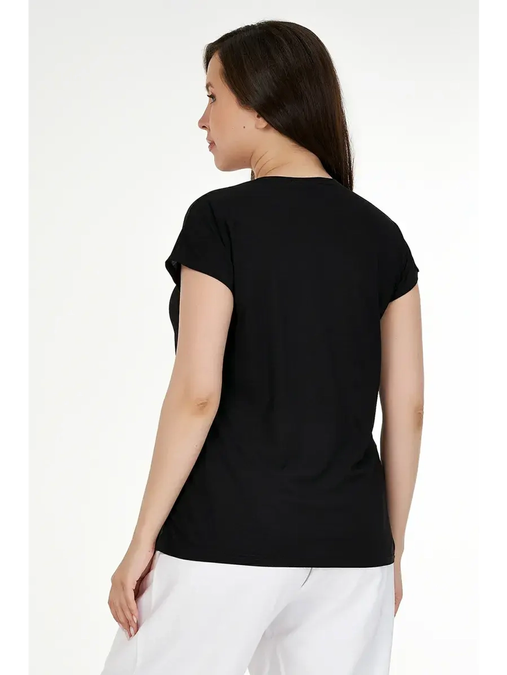 Блузка футболка черная