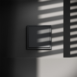 Выключатель встраиваемый VOLTUM S70 одноклавишный 10А, (графит)