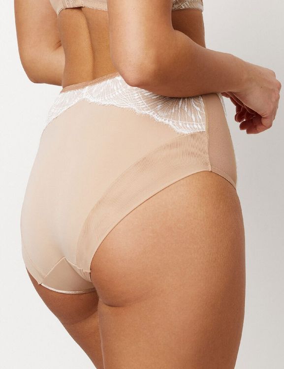 Трусы Subtille Delia высокие (бежевый/белый)