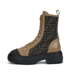 FENDI Women"s FF Motif Domino Biker Boot "Beige"