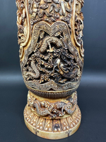 Монументальная резная ваза из кости