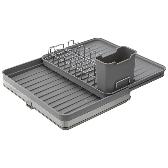 Сушилка для посуды atle раздвижная большая, серая