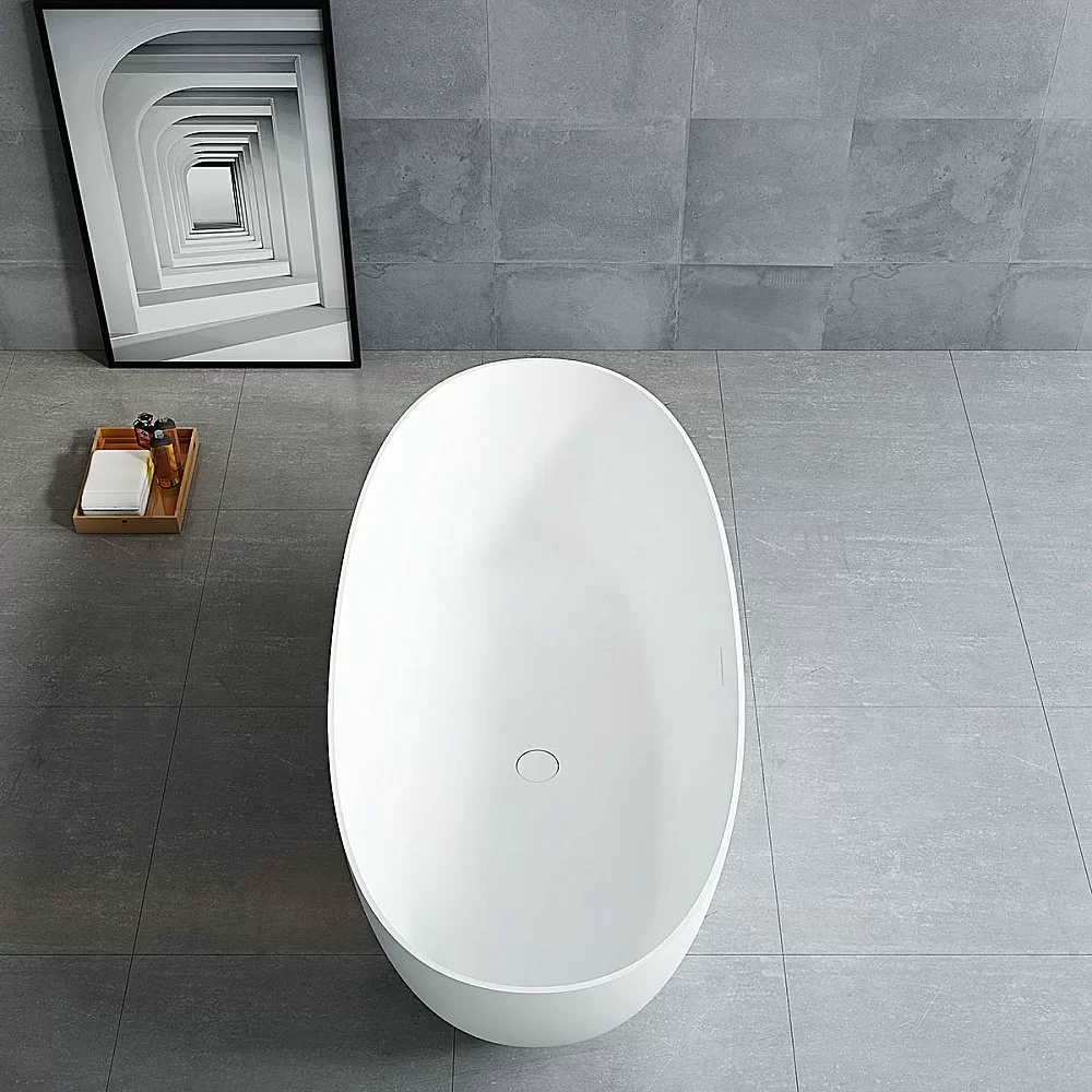 Ванна из искусственного камня Vincea VBT-6S01MW 170x75 белая матовая