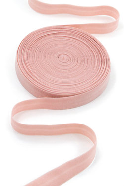 Бейка эластичная 15 мм матовая пудра