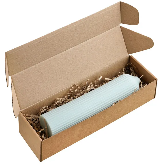 Свеча декоративная мятного цвета Edge 26,5 см