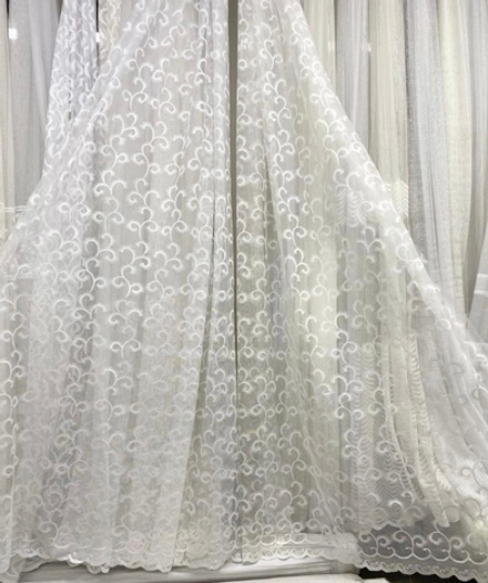 Тюль арт. 7799, цвет белый, молочный (высота 280 см, Турция)