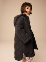 Куртка утепленная с капюшоном для девочки Next E25-187, Черный