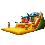Коммерческий надувной батут "Отважный динозавр"