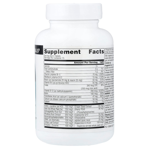 Source Naturals, Brain Charge®, 60 таблеток