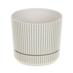 Кашпо СТРИП D110мм 0,6л с подставкой Кремовый