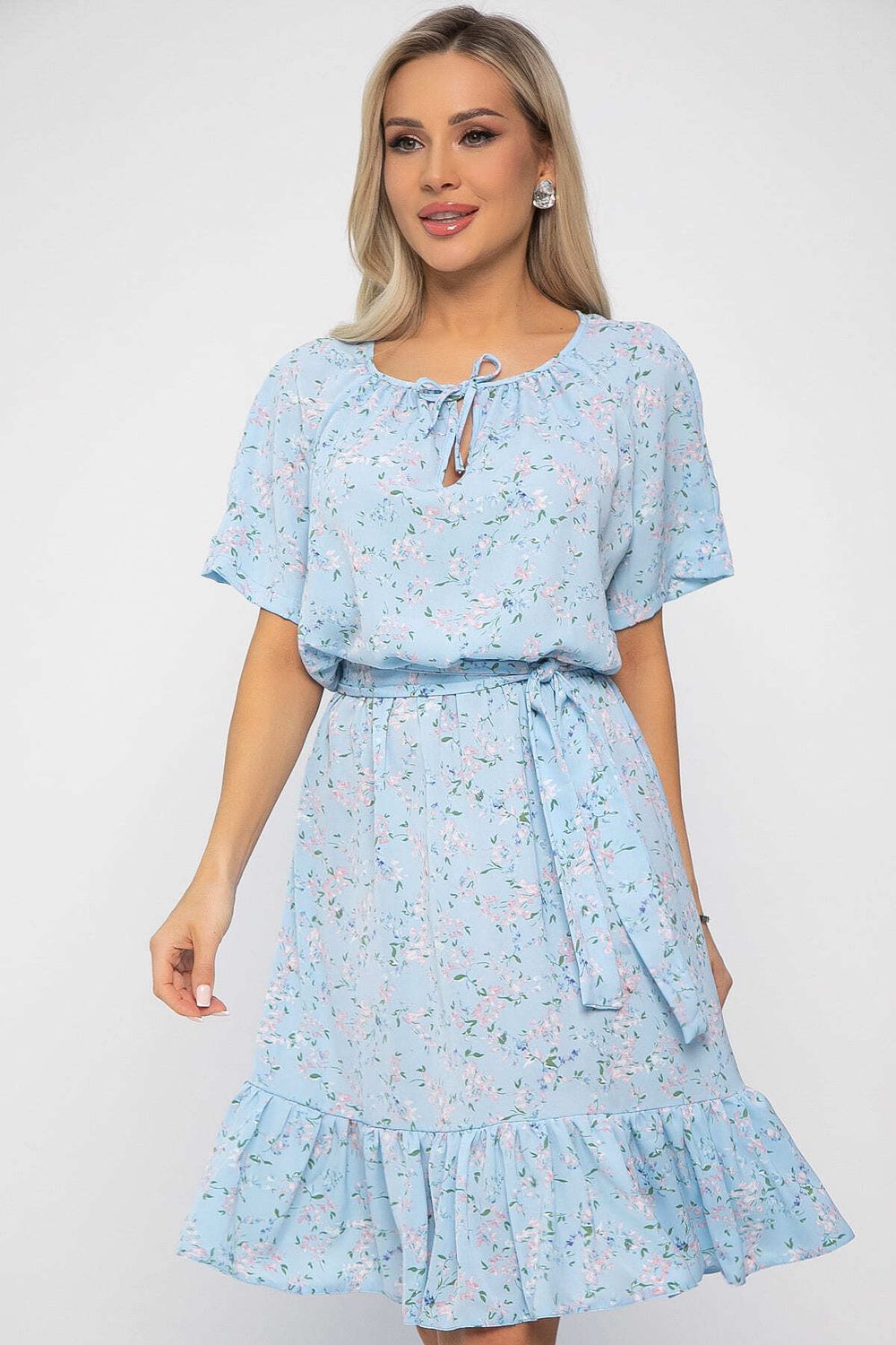 Платье Алания НЬЮ (голубое) П13625-10М LT Collection