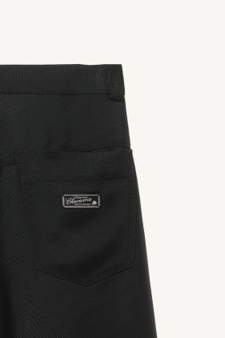 ZARA X WILLY CHAVARRIA ШОРТЫ-БЕРМУДЫ СВОБОДНОГО КРОЯ, ЧЕРНЫЙ