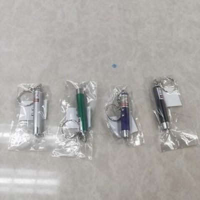 Фонарик-лазер 5,5 см, 4 цвета микс