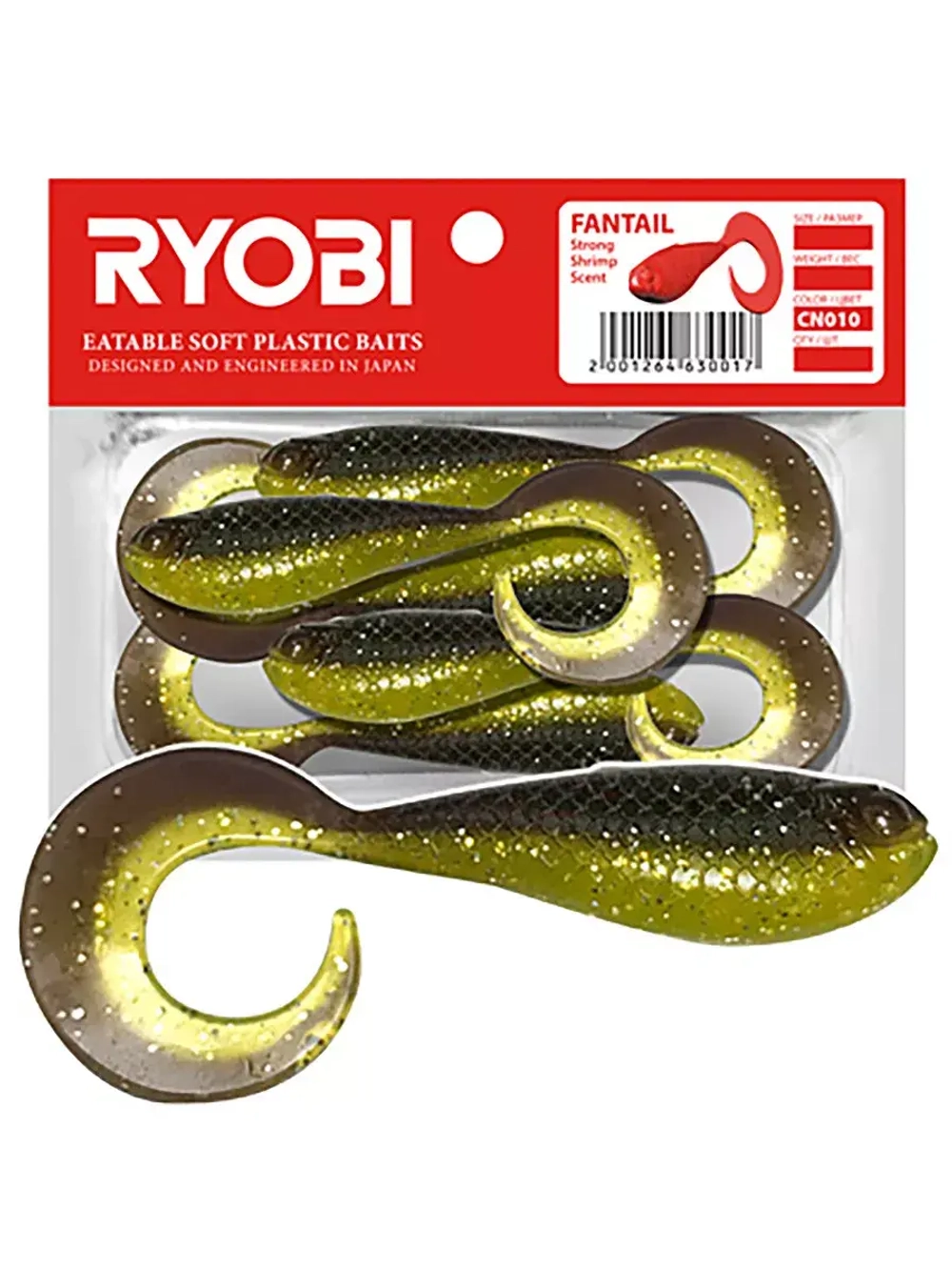 Мягкая силиконовая приманка риппер-твистер Ryobi FANTAIL