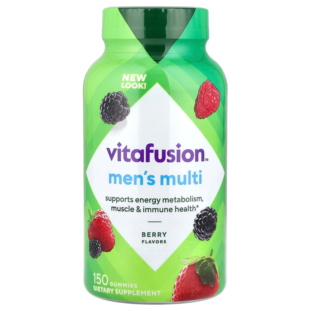 VitaFusion, Мультивитамины для мужчин, ягодные, 150 жевательных таблеток