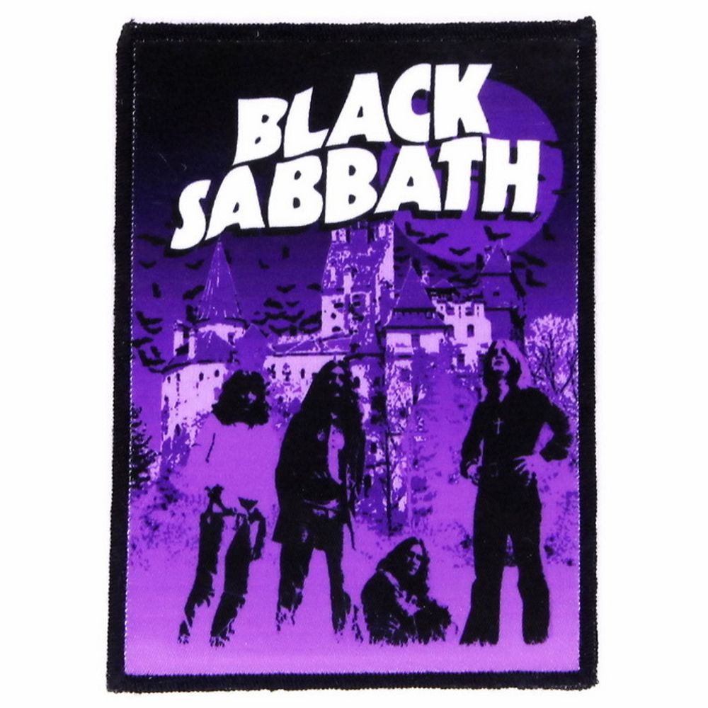 Нашивка Black Sabbath группа фиолетовый фон (123)