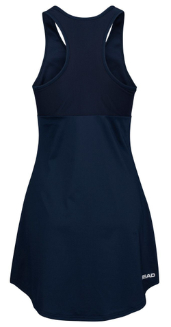 Женская Платье теннисное Head Diana Dress W - dark blue/white