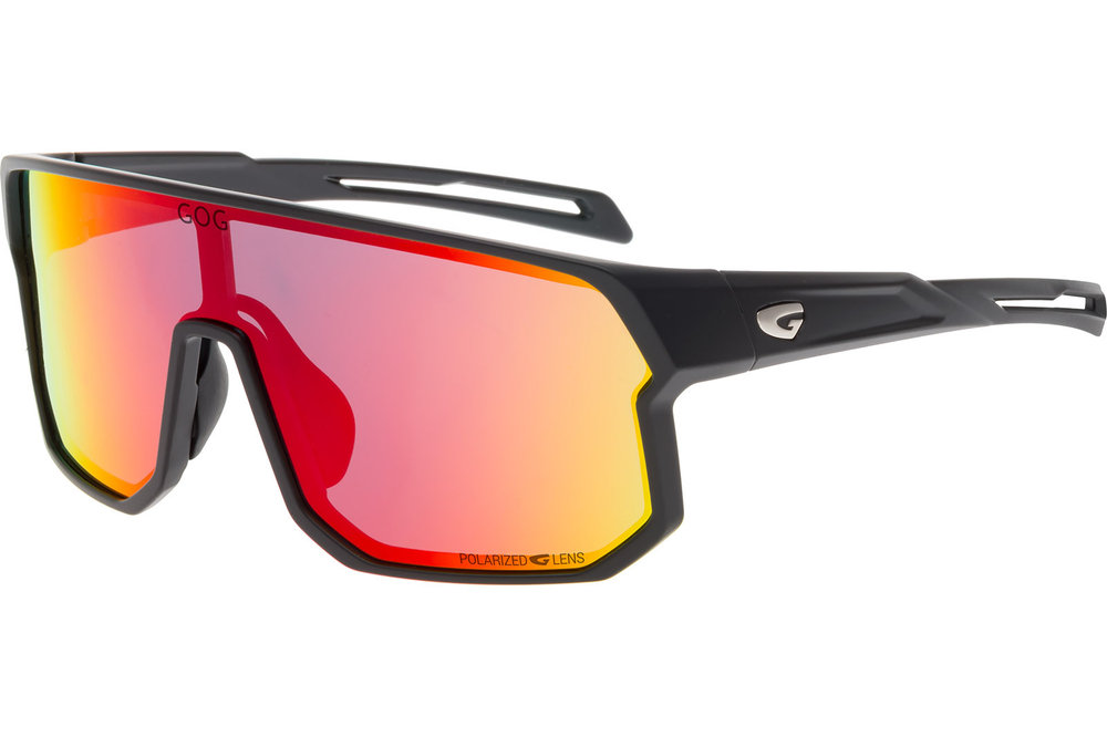 Спортивные очки GOG Vidar / Matt Black / Polarized Black-Red Lens