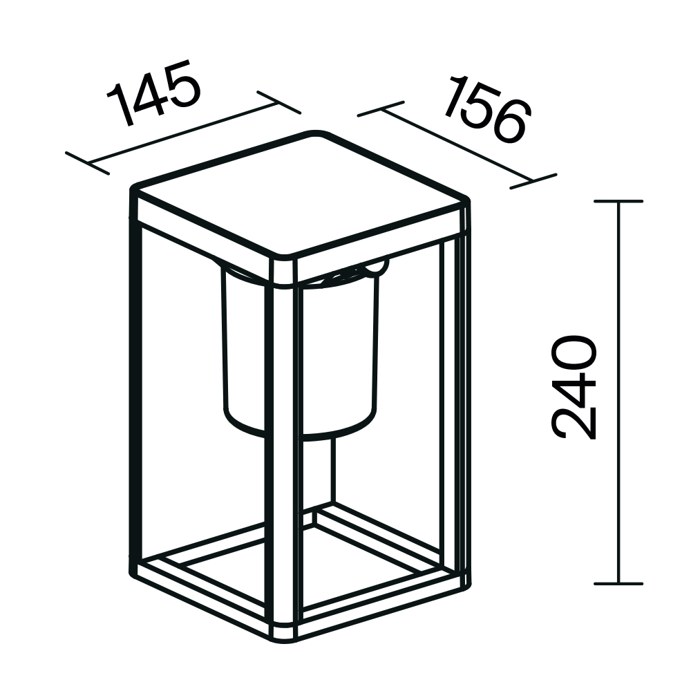Уличный настенный светодиодный светильник Maytoni Shatter OSL457WL-L2GF3K