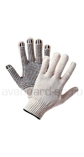 Перчатки х/б с ПВХ 4-х ниточные