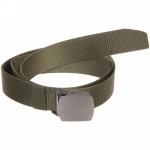 Ремень туристический 1,2м металлическая пряжка, цвет зеленый
