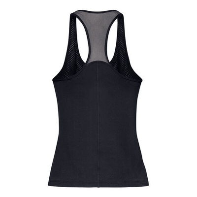 Женская теннисная майка Under Armour Heatgear Racer Tank Top Women - Black, Silver