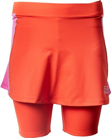 Теннисная юбка EA7 Woman Jersey Skirt - Orange