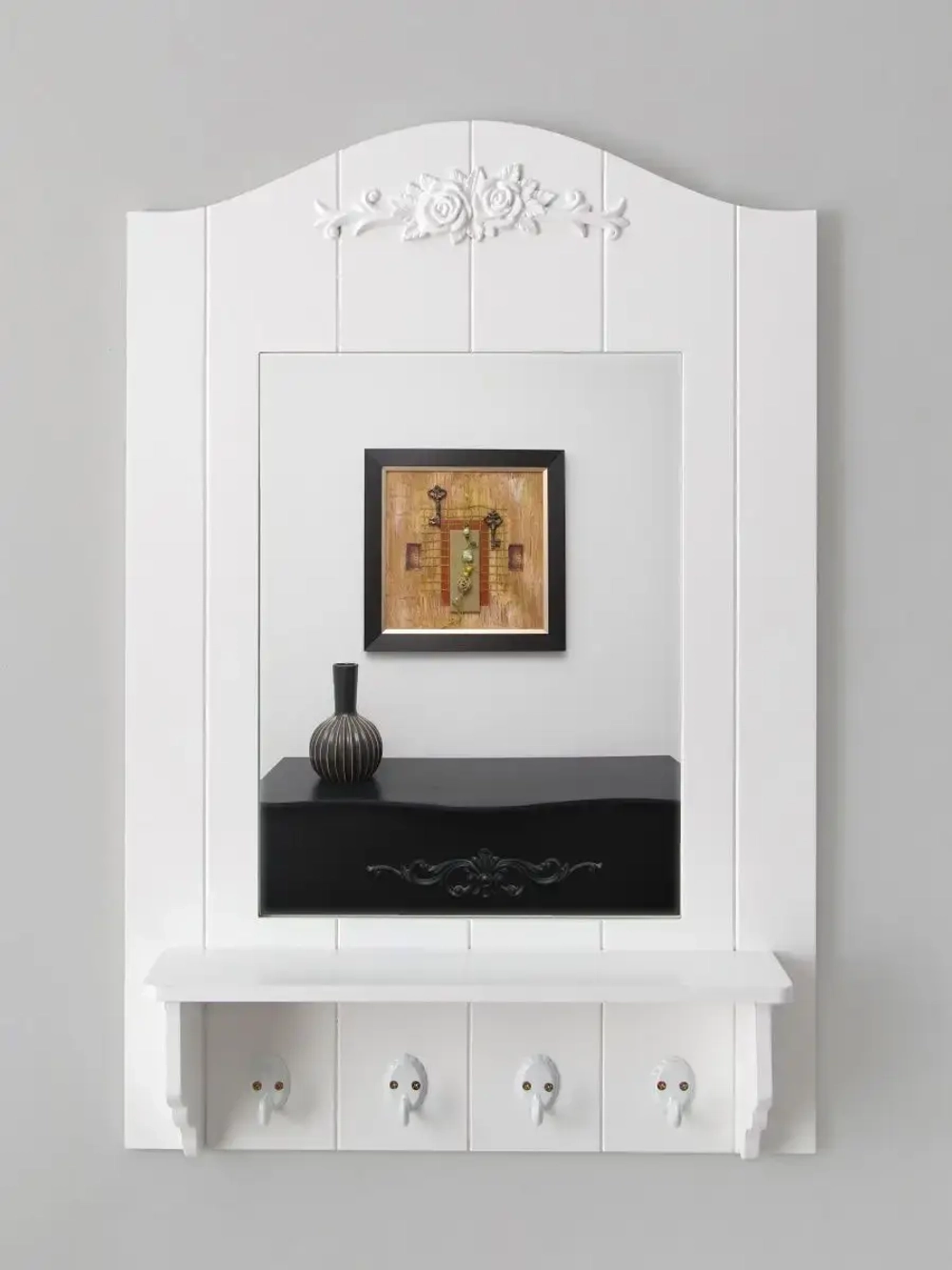 Зеркало настенное с полкой "Прованс"