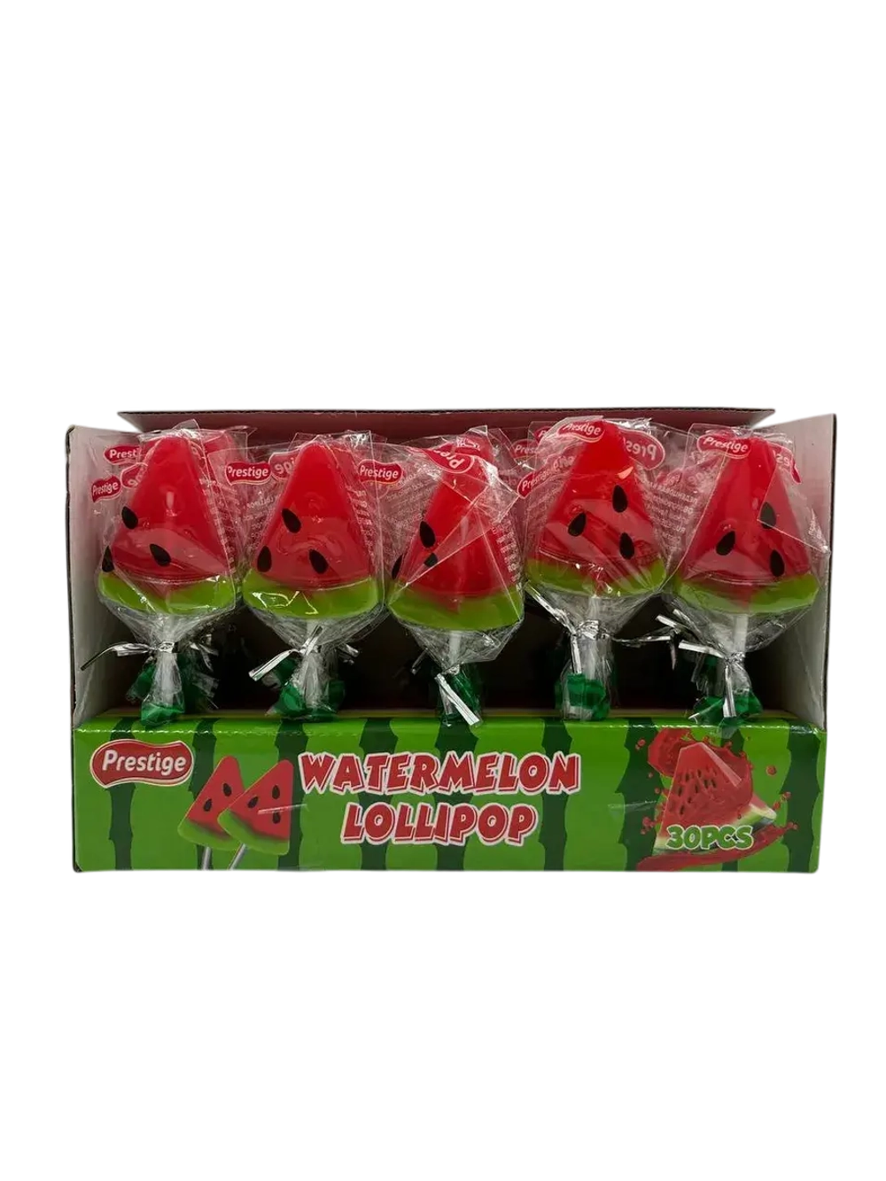 Карамель леденцовая на палочке в форме дольки арбуза