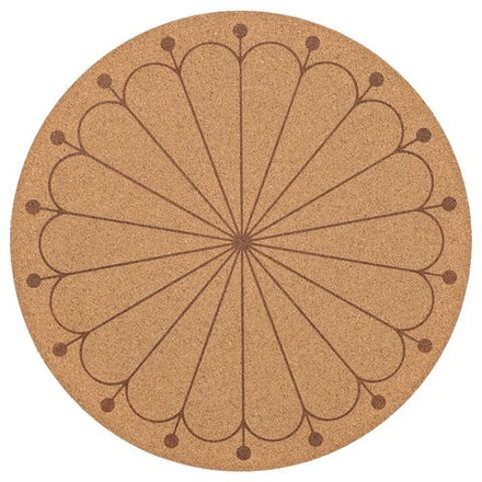 IKEA SVARTVIDE  (ИКЕА СВАРТВИДЕ)  -  Подставка, пробка/узор, 35 см