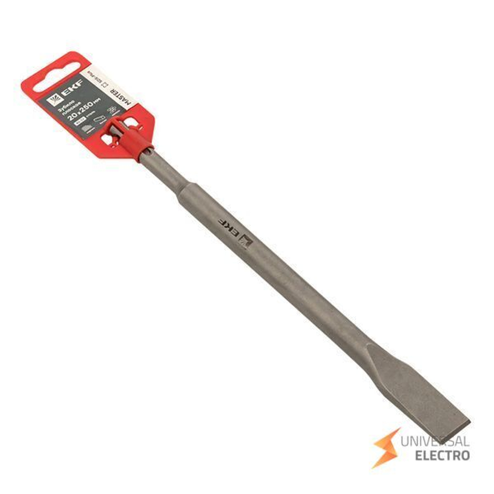 Зубило плоское SDS-plus 20х250 мм EKF Master