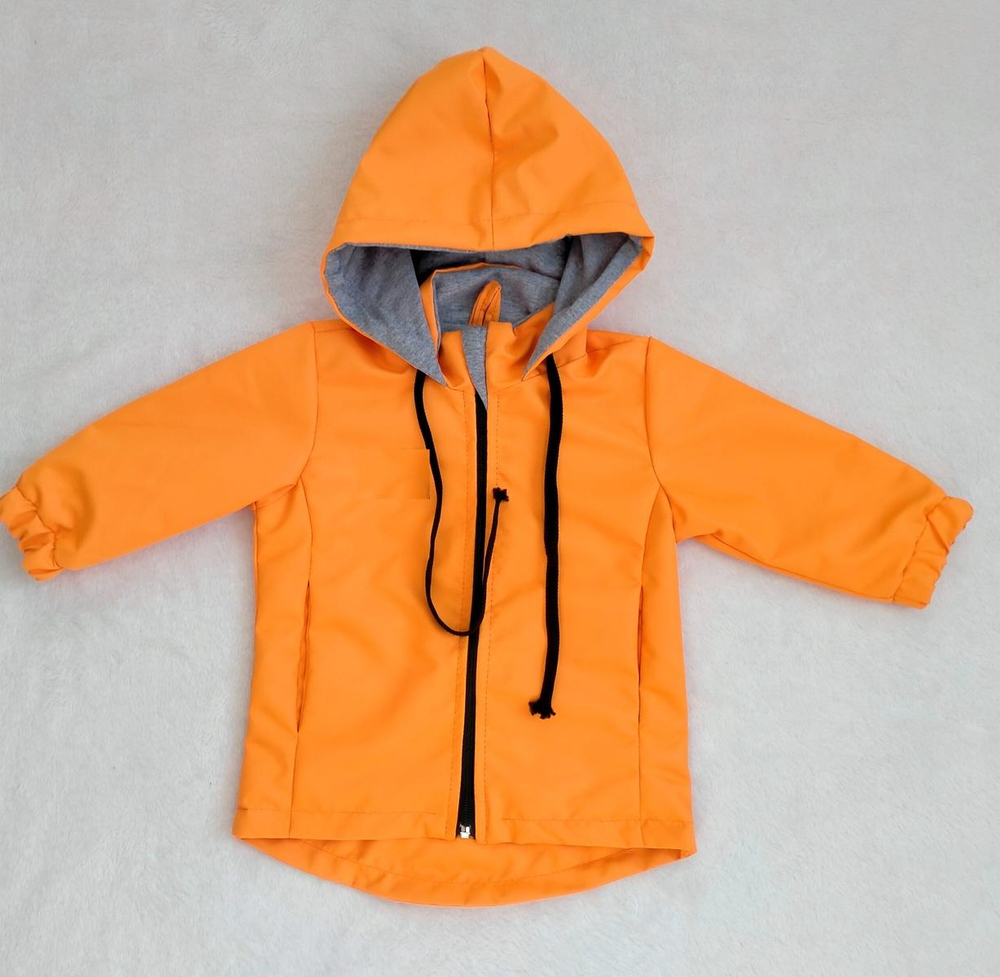 Ветровка для девочек р.110-116 оранжевая 2421-07 (Ириска)