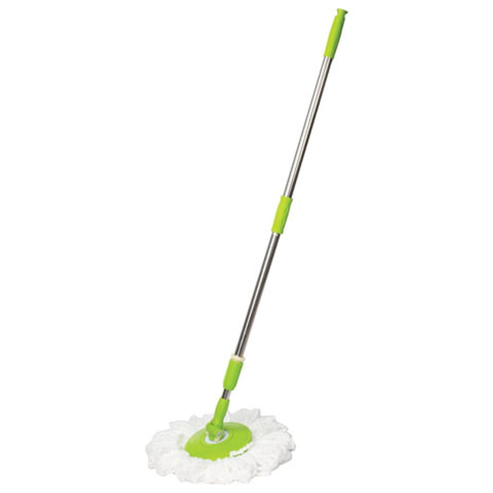 Набор для уборки LAIMA, ведро 7 л/5 л с отжимом, швабра с круглой насадкой (2 шт., крепление кольцо)