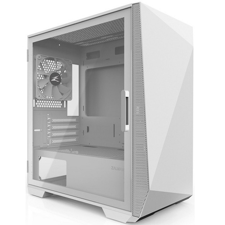 Корпус Midi-Tower Zalman Z1 Iceberg White, ATX, боковое стекло, белый