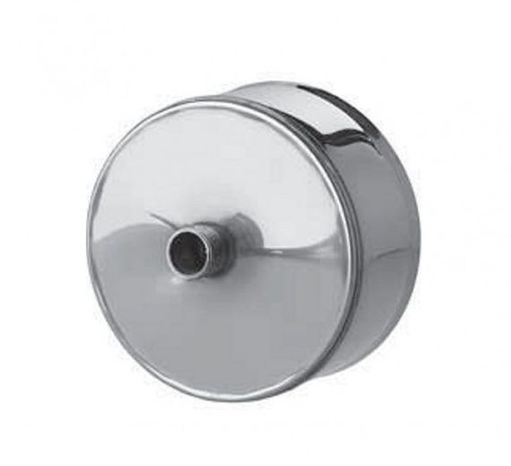 Заглушка с конденсатоотводом Ferrum DN250 наружная 38928