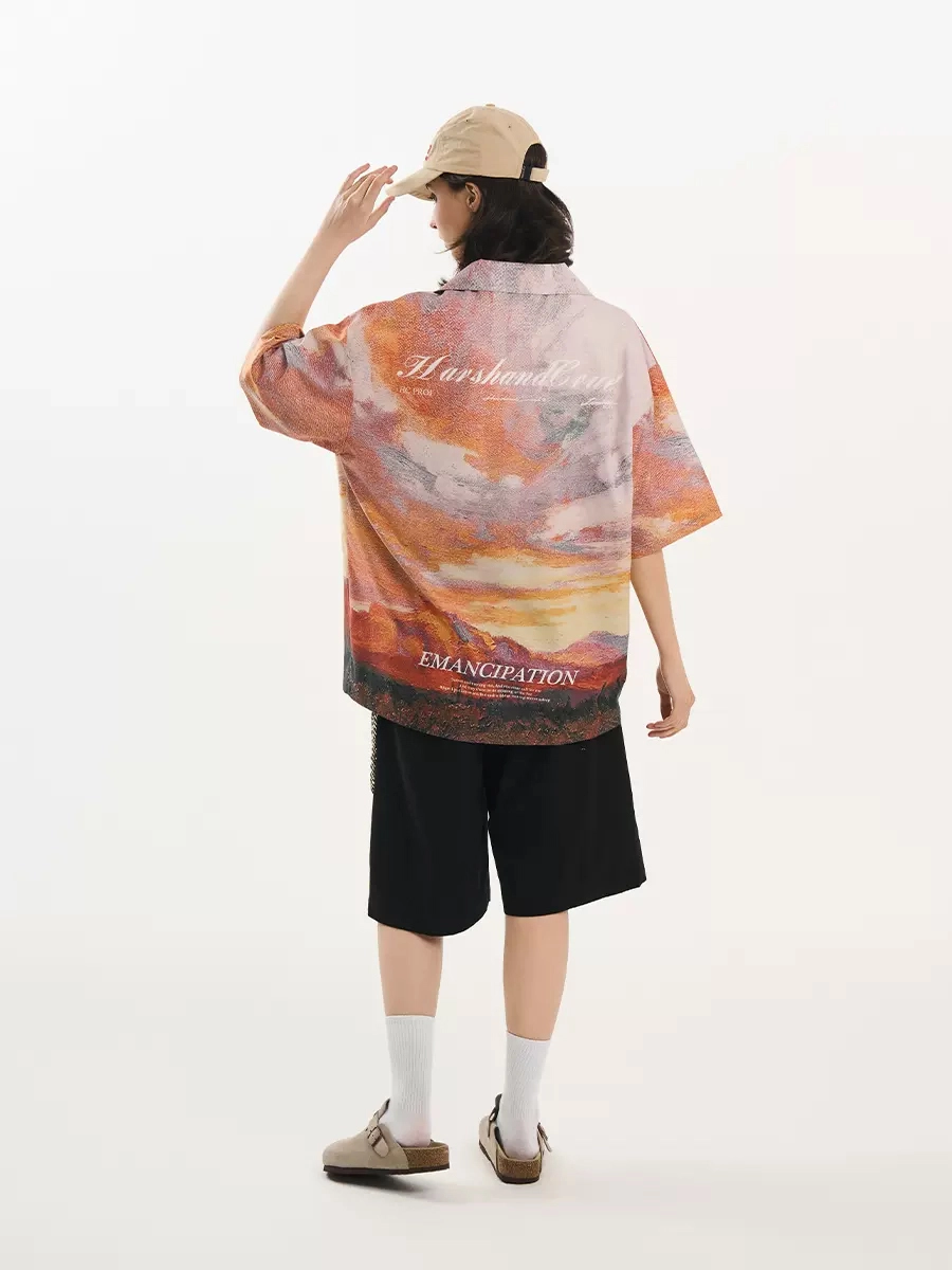 Рубашка HARSHandCRUEL "Great Sunset" Short Sleeve Shirt