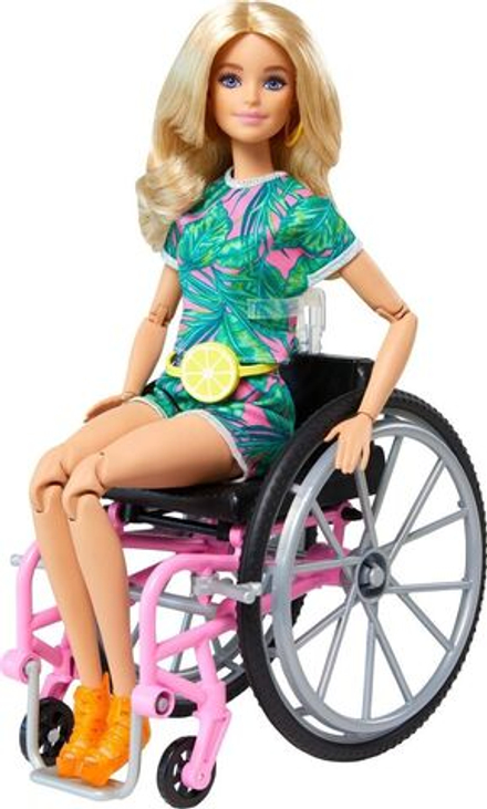 Barbie Кукла Игра с модой в инвалидном кресле  Блондинка GRB93