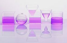 Фигуры геометрические. Объем. Набор прозрачный (10 см., 6 шт.)