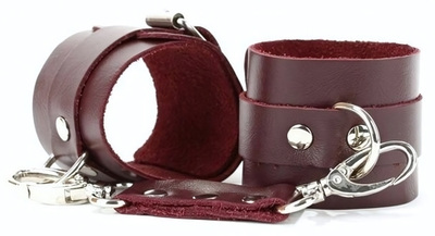 Бордовые наручники Maroon Handcuffs (Цвет: бордовый)
