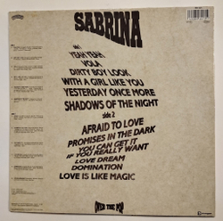 Винтажная виниловая пластинка LP Sabrina Over The Pop (Italy 1991)