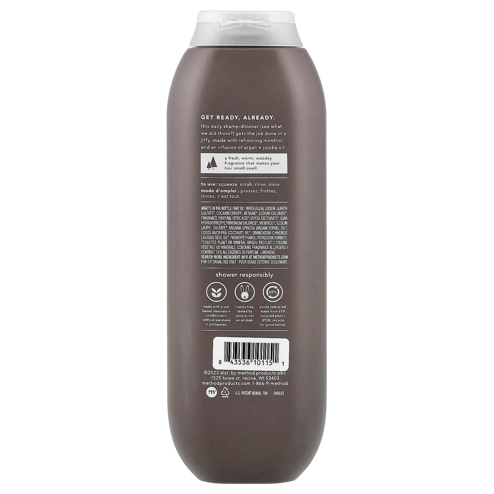 Method, Для мужчин, шампунь и кондиционер 2 в 1, кедр и кипарис, 414 мл (14 жидк. унц.)