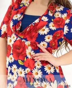 Платье 352-красный Minova