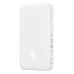 Внешний аккумулятор + Беспроводная зарядка Baseus Magnetic Mini C+Qi 5000mAh 20W (MagSafe) - Stellar White