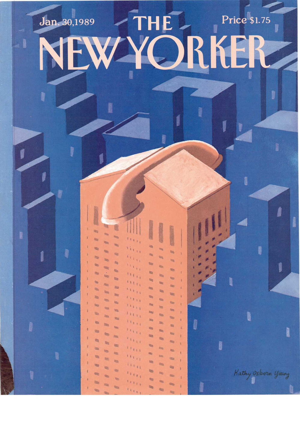 Журнал The New Yorker 30-01-1989, обложка