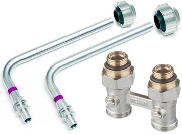 Трубка Rehau Г 16/250 (2 шт) + Узел Rehau «Прямой» + Соединение Rehau G 3/4" (2 шт)