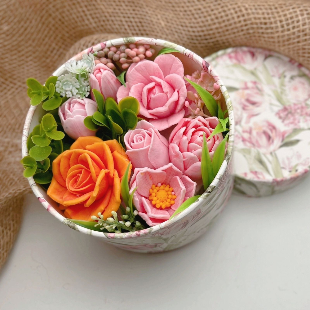 Цветы из мыла