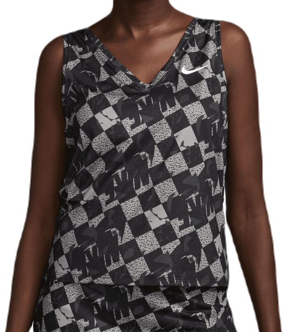 Женский топ теннисный Nike Court Dri-Fit Fall Victory Tank - black/white